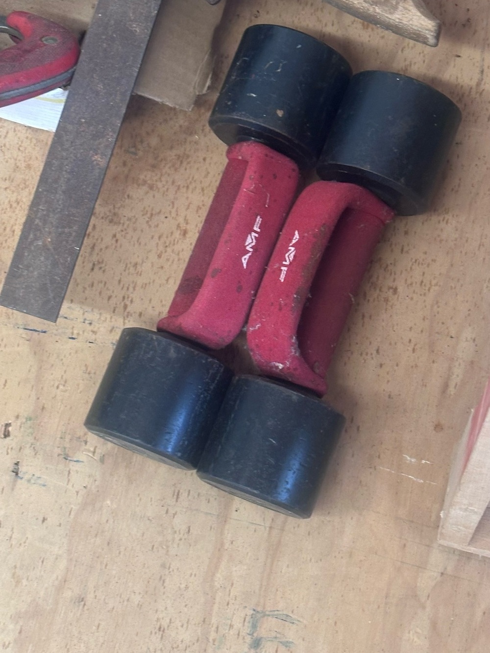 AMF Heavy Hands Aerobic Dumbbell 10lb Weights Set of 2 USA Heavyhands